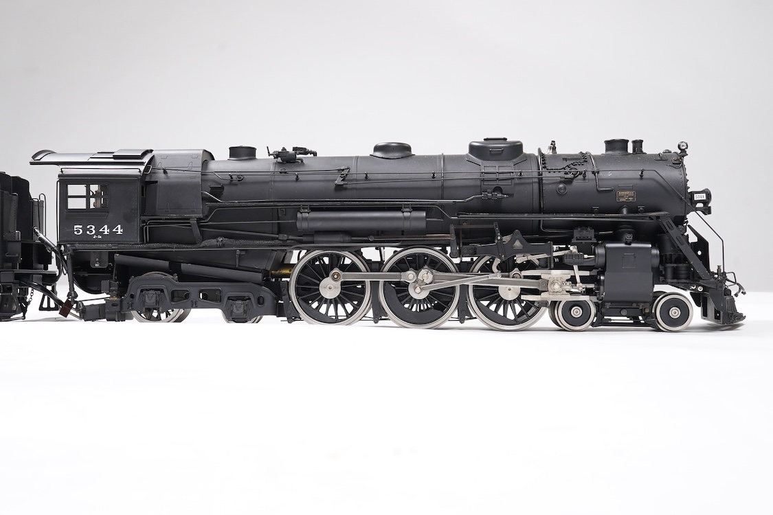 A Gauge One Aster Hobbies New York Central Hudson, 4-6-4 tender locomotive, 5344, the electric version of this model.
